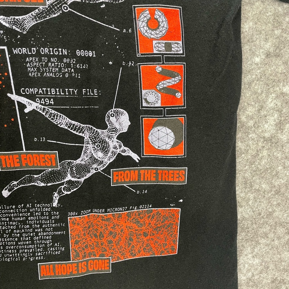 Vitriol Future Of Man Mens Black Short Sleeve T Shirt Size Small - Picture 11 of 11